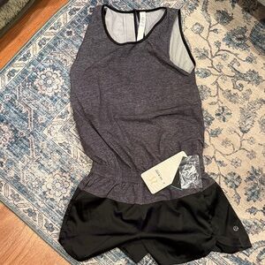 Lululemon Athletica Gray and Black Tank Top